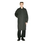 Comme des Garçons Klassisk Twill Coat med fickor Green, Herr