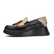 Wonders Mocasines Medianoche Oro - Talla: 35,Color: Black, Dam