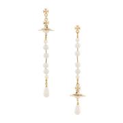 Vivienne Westwood Orb Pearl Drop Örhängen Yellow, Dam