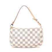 Louis Vuitton Vintage Pre-owned Tyg handvskor White, Dam