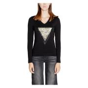 Guess Höst/Vinter Dam T-Shirts Kollektion Black, Dam