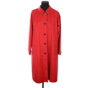 Burberry Vintage Pre-owned Polyester ytterklder Red, Dam