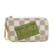 Louis Vuitton Vintage Pre-owned Tyg nyckelhllare Beige, Dam