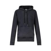 Courrèges Stonewashed Grå Fleece Hoodie Gray, Herr