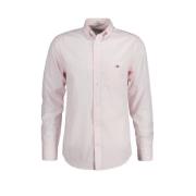 Gant Klassisk Randig Regular Fit Skjorta Pink, Herr