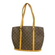 Louis Vuitton Vintage Pre-owned Tyg axelremsvskor Brown, Dam