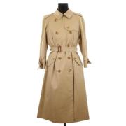 Burberry Vintage Pre-owned Polyester ytterklder Beige, Dam