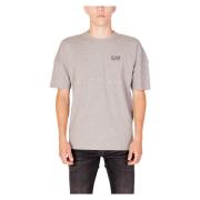 Emporio Armani EA7 Herr Bomull T-shirt Vår/Sommar Kollektion Gray, Her...