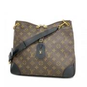 Louis Vuitton Vintage Pre-owned Tyg axelremsvskor Brown, Dam