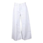 Calvin Klein Jeans Bomulls Jeans White, Dam