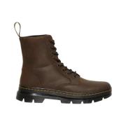 Dr. Martens Mörkbruna Läderkängor Brown, Herr