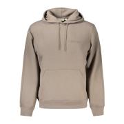 Calvin Klein Brun hoodie med logotyptryck Brown, Herr