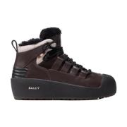 Bally Ankelboots med pälsfoder Brown, Dam