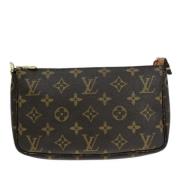 Louis Vuitton Vintage Pre-owned Canvas handvskor Brown, Dam