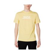 Suns Gul Bomull Herr T-shirt Vår/Sommar Kollektion Yellow, Herr