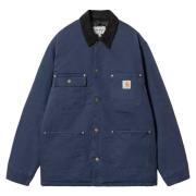 Carhartt Wip Åldrat Canvas Arbetsrock Flygvapen Blå Blue, Herr