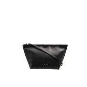 IRO Fårskinn Crossbody Väska med Topp Zip Black, Dam