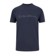 Giorgio Eco-Viskos Crew-Neck T-shirt Blue, Herr