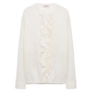 Dorothee Schumacher Randig Blus för en Cool Look White, Dam