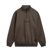 Vans Scripted Loose Fleece Sweatshirts Brown, Herr