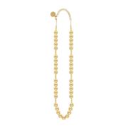 Vanessa Baroni Guld Ball Chain Halsband Lång Yellow, Dam