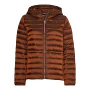 Tommy Hilfiger Vadderade Brun Jackor Brown, Dam