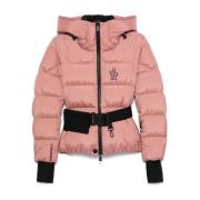 Moncler Rosa Vadderad Gäsdunjacka Pink, Dam