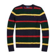 Polo Ralph Lauren Ull och kaschmir flätad tröja Multicolor, Dam