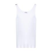 Dolce & Gabbana Vit Ribbad Tanktop White, Herr