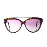 Tom Ford Pre-owned Pre-owned Plast solglasgon Brown, Dam