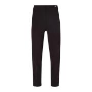 Liu Jo Svarta Cropped Stretch Dambyxor Black, Dam