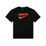 Nike Concepts Svart Orange T-shirt Black, Herr