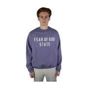 Fear Of God Lyxig Lavendel Heavy Fleece Crewneck Purple, Herr