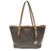 Michael Kors Pre-owned Pre-owned Canvas axelremsvskor Brown, Dam