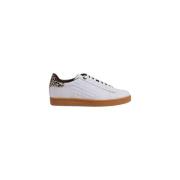 Emporio Armani EA7 Beige Läder Sneaker Höst/Vinter Kollektion Beige, D...