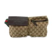 Gucci Vintage Pre-owned Canvas gucci-vskor Brown, Dam