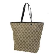 Gucci Vintage Pre-owned Canvas gucci-vskor Beige, Dam