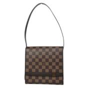 Louis Vuitton Vintage Pre-owned Canvas axelremsvskor Brown, Dam