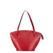 Louis Vuitton Vintage Pre-owned Laeder axelremsvskor Red, Dam