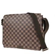 Louis Vuitton Vintage Pre-owned Canvas axelremsvskor Brown, Dam