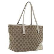 Gucci Vintage Pre-owned Canvas gucci-vskor Beige, Dam