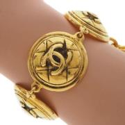 Chanel Vintage Pre-owned Metall armband Yellow, Dam