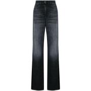 Elisabetta Franchi Klassiska Denim Jeans för Vardagsbruk Black, Dam