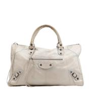 Balenciaga Vintage Pre-owned Laeder balenciaga-vskor White, Dam