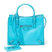 Balenciaga Vintage Pre-owned Laeder balenciaga-vskor Blue, Dam