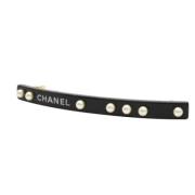 Chanel Vintage Pre-owned Plast hrspnnen Black, Dam