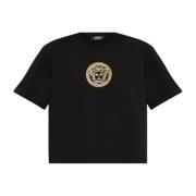 Versace T-shirt med Medusa-huvud Black, Dam