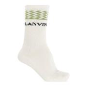 Lanvin Bomullstrumpor Beige, Herr