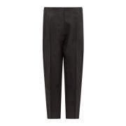 Calcaterra Banana Trousers i Trendig Stil Black, Dam