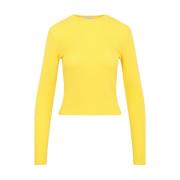 Gabriela Hearst CDY Cadmium Yellow Kaia Top Yellow, Dam